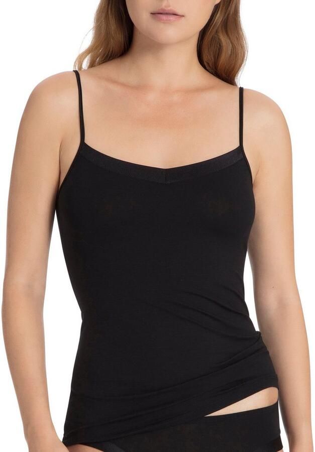 CALIDA Top met spaghettibandjes CATE Satijnen inzetstuk Single Jersey kwaliteit elastisch zacht vrouwelijk - Foto 9