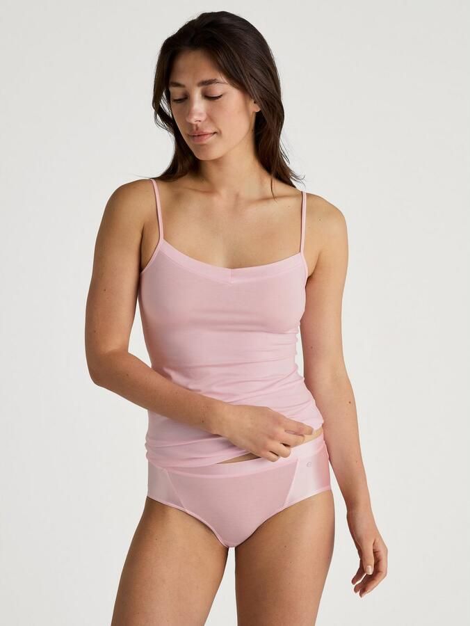 CALIDA Top met spaghettibandjes CATE Satijnen inzetstuk Single Jersey kwaliteit elastisch zacht vrouwelijk - Foto 7