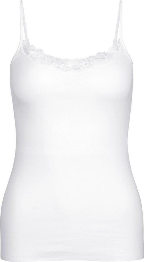 CALIDA Top met spaghettibandjes Cotton Desire Kanten-inzetstuk ademend fijnrib Pure Cotton zacht - Foto 9