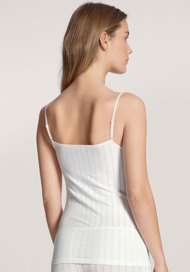 CALIDA Top met spaghettibandjes Etude Toujours Krijtstreep-optiek kant elastisch zacht single jersey kwaliteit (1 stuk) - Foto 7