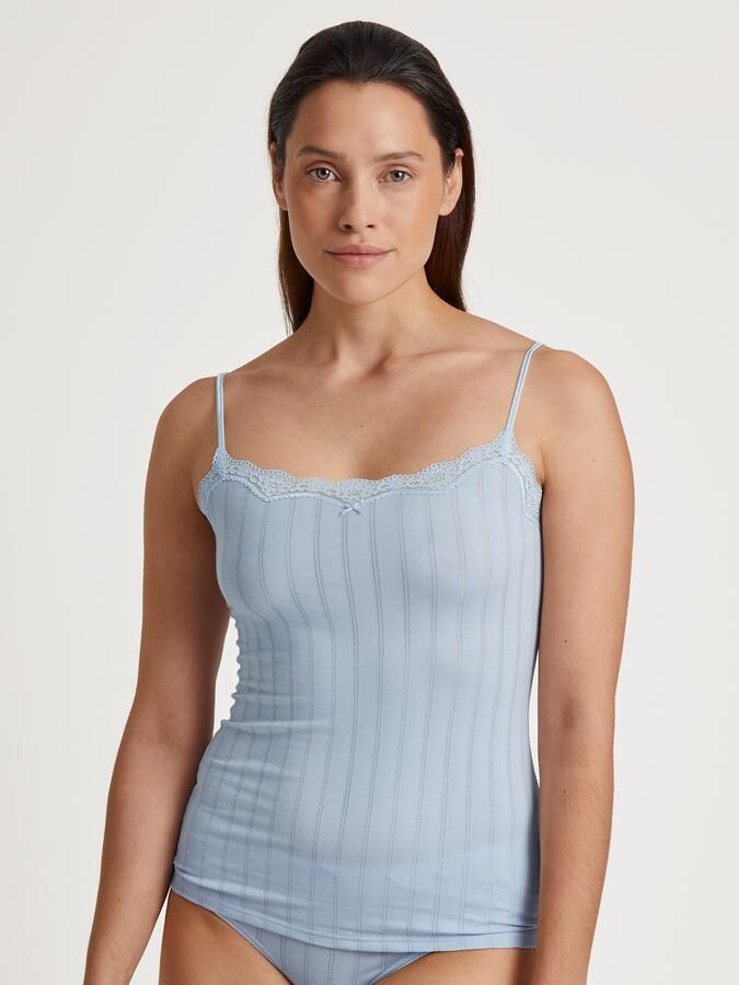 CALIDA Top met spaghettibandjes Etude Toujours Krijtstreep-optiek kant elastisch zacht single jersey kwaliteit (1 stuk) - Foto 11