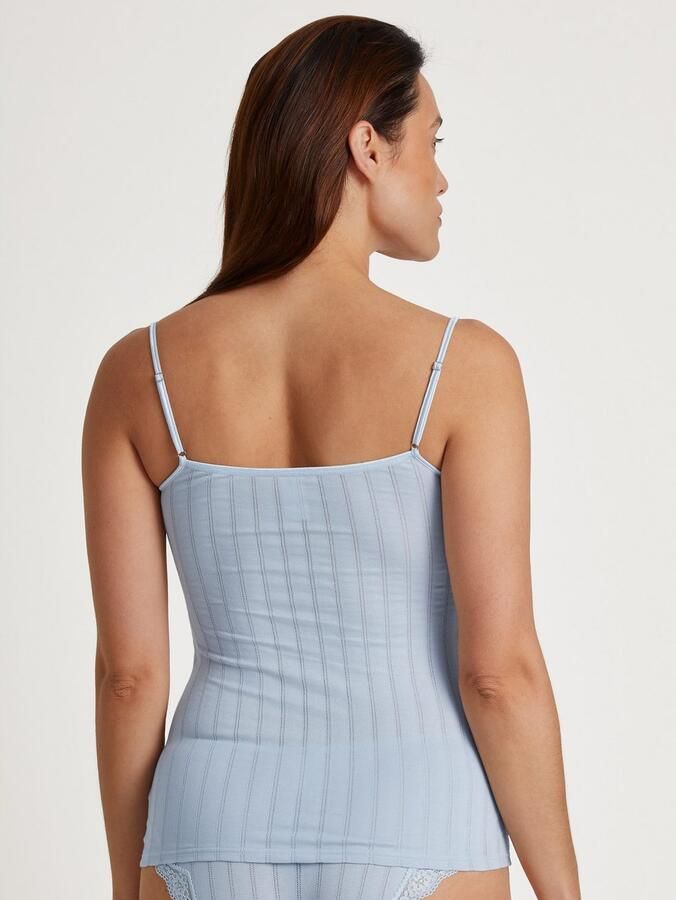 CALIDA Top met spaghettibandjes Etude Toujours Krijtstreep-optiek kant elastisch zacht single jersey kwaliteit (1 stuk) - Foto 7