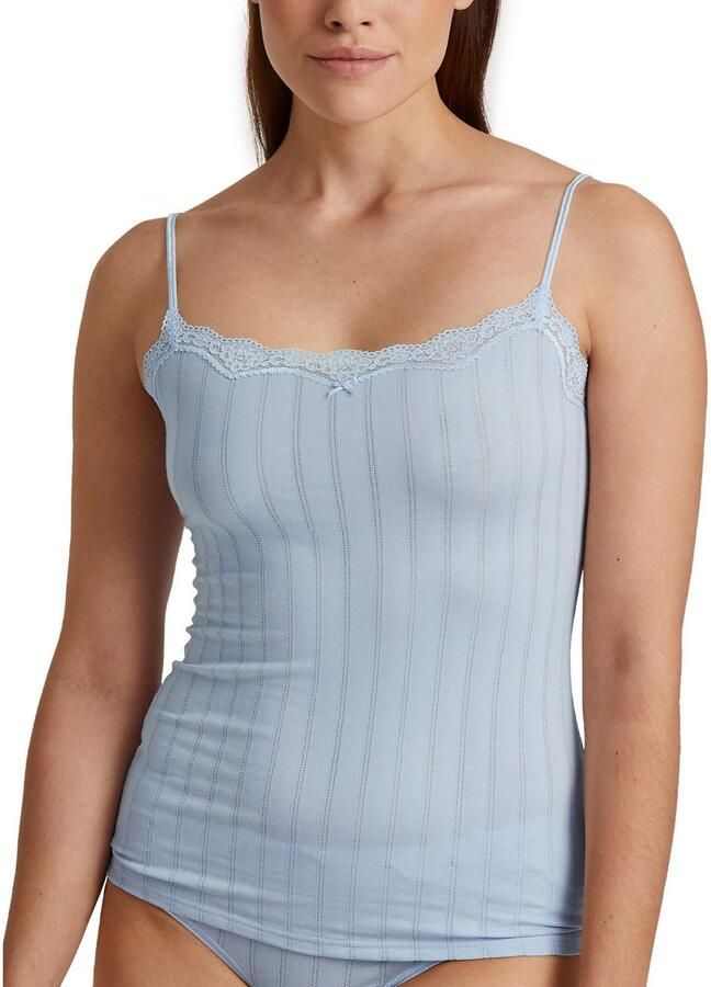 CALIDA Top met spaghettibandjes Etude Toujours Krijtstreep-optiek kant elastisch zacht single jersey kwaliteit (1 stuk) - Foto 9