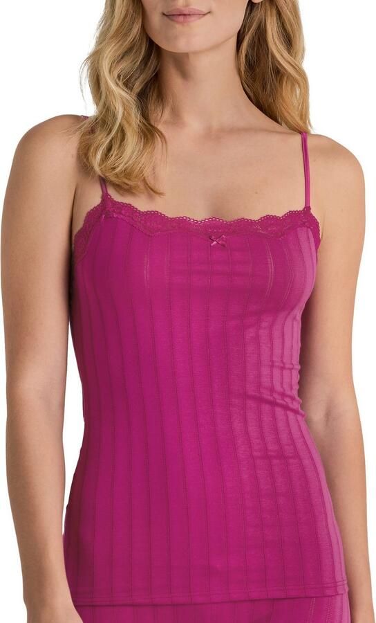 CALIDA Top met spaghettibandjes Etude Toujours Krijtstreep-optiek kant elastisch zacht single jersey kwaliteit (1 stuk) - Foto 10