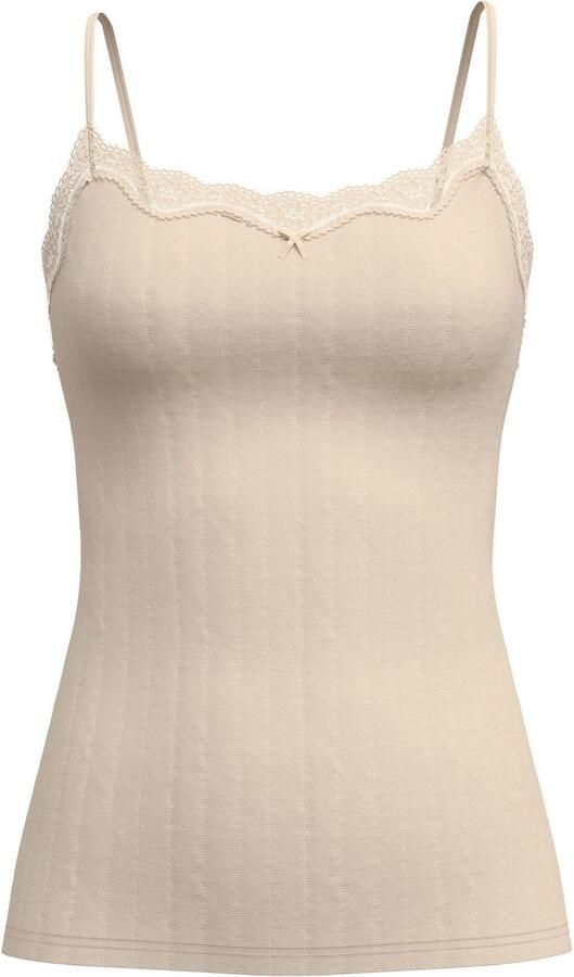 CALIDA Top met spaghettibandjes Etude Toujours Krijtstreep-optiek kant elastisch zacht single jersey kwaliteit (1 stuk) - Foto 8