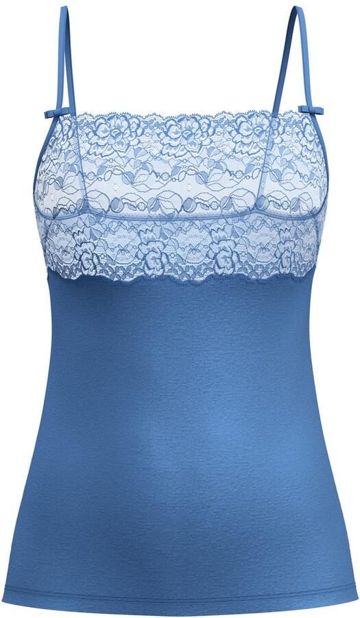 CALIDA Top met spaghettibandjes Sensual Secrets semi-transparant kant viscose-mix single jersey elastisch zacht - Foto 6