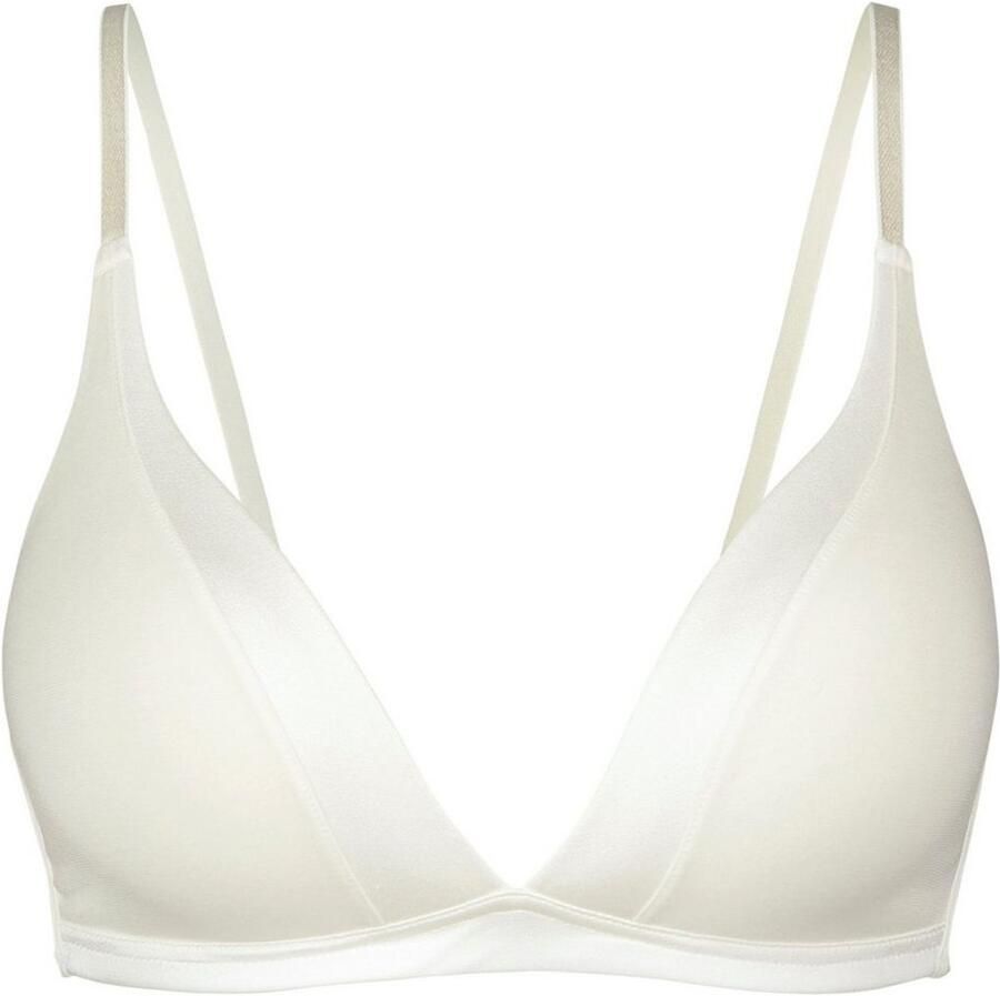 CALIDA Triangel-bh CATE Satijnen inzet zonder beugel Single-Jersey kwaliteit elastisch zacht