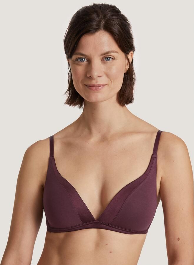 CALIDA Triangel-bh CATE Satijnen inzet zonder beugel Single-Jersey kwaliteit elastisch zacht - Foto 6