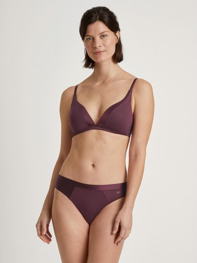 CALIDA Triangel-bh CATE Satijnen inzet zonder beugel Single-Jersey kwaliteit elastisch zacht - Foto 4
