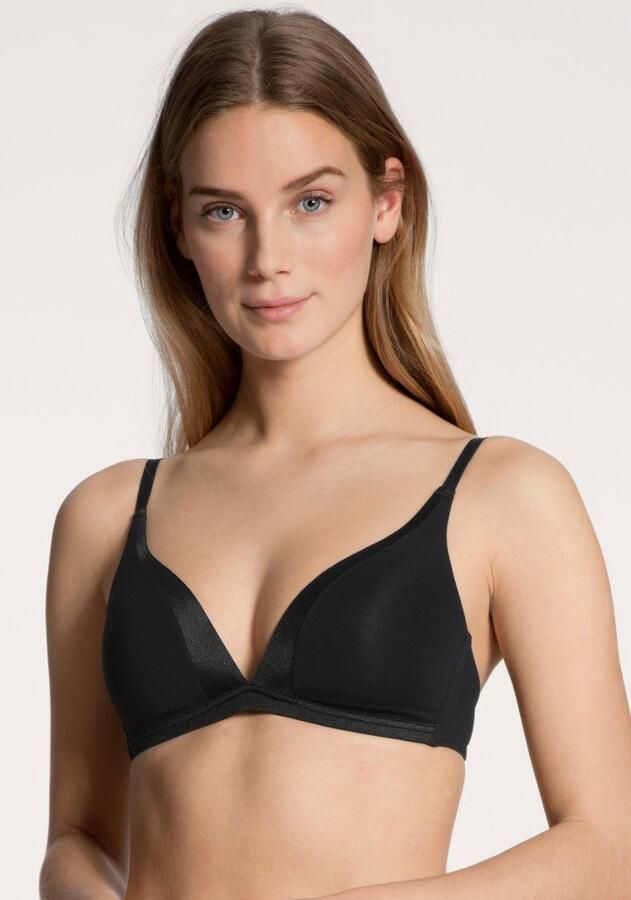 CALIDA Triangel-bh CATE Satijnen inzet zonder beugel Single-Jersey kwaliteit elastisch zacht - Foto 7
