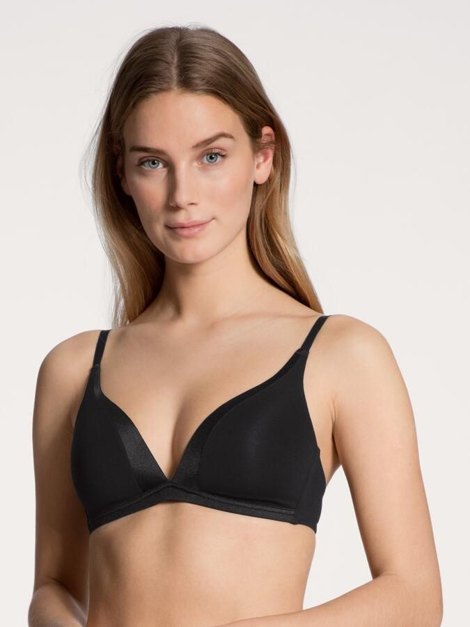 CALIDA Triangel-bh CATE Satijnen inzet zonder beugel Single-Jersey kwaliteit elastisch zacht - Foto 6