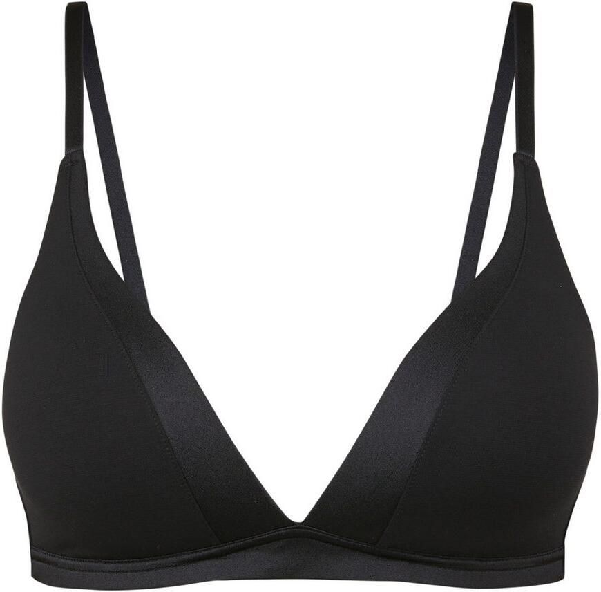CALIDA Triangel-bh CATE Satijnen inzet zonder beugel Single-Jersey kwaliteit elastisch zacht