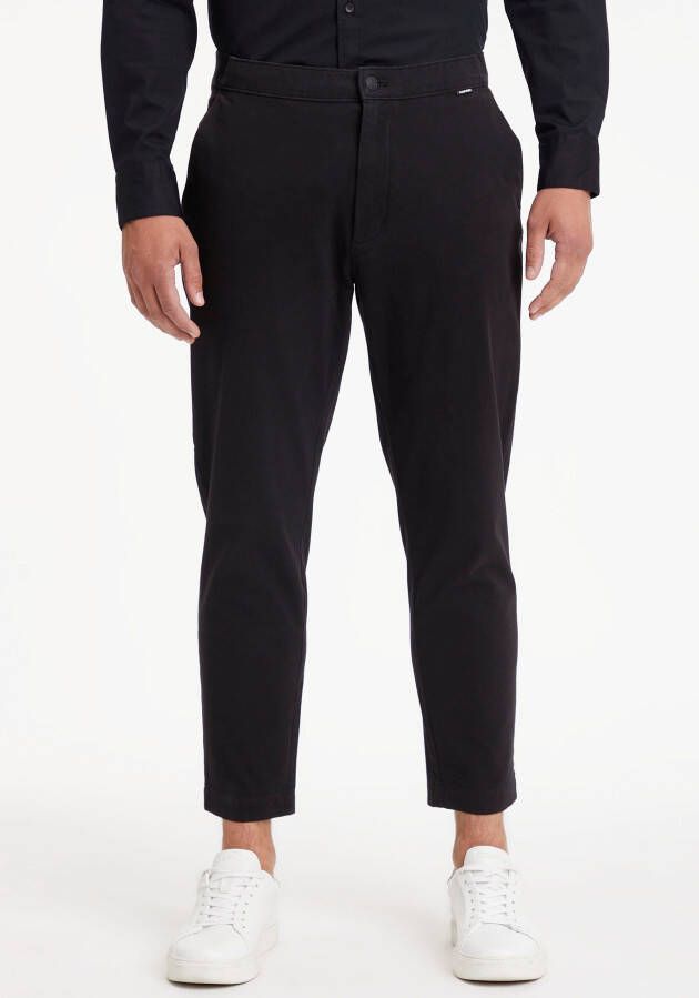 Calvin Klein 7 8-broek MODERN TWILL CROPPED TAPERED met elastische band