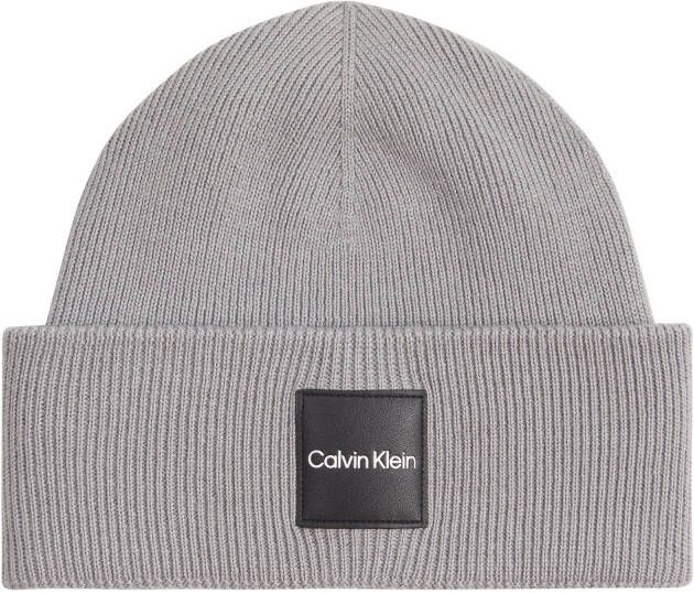 Calvin Klein Beanie FINE cotton rib beanie