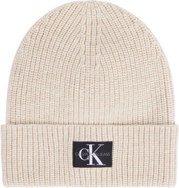 Calvin Klein Beanie MONO LOGO PATCH BEANIE
