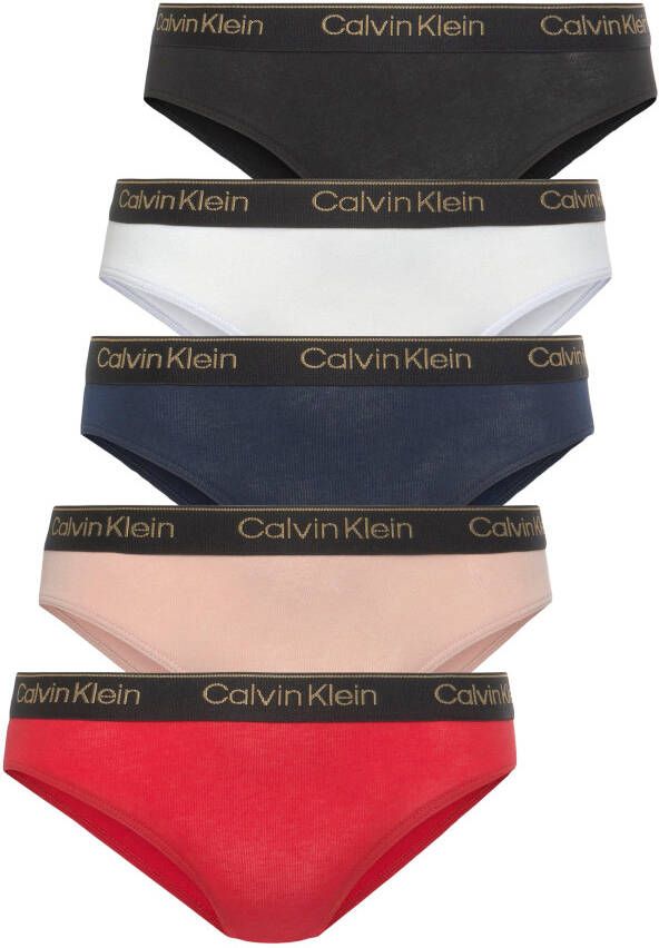 Calvin Klein Bikinibroekje 5PK BIKINI met sportieve elastische band (5 stuks Set van 5)