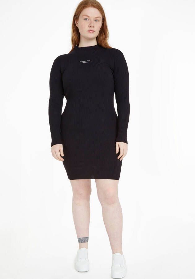 Calvin Klein Body STACKED LOGO TIGHT SWEATER DRESS