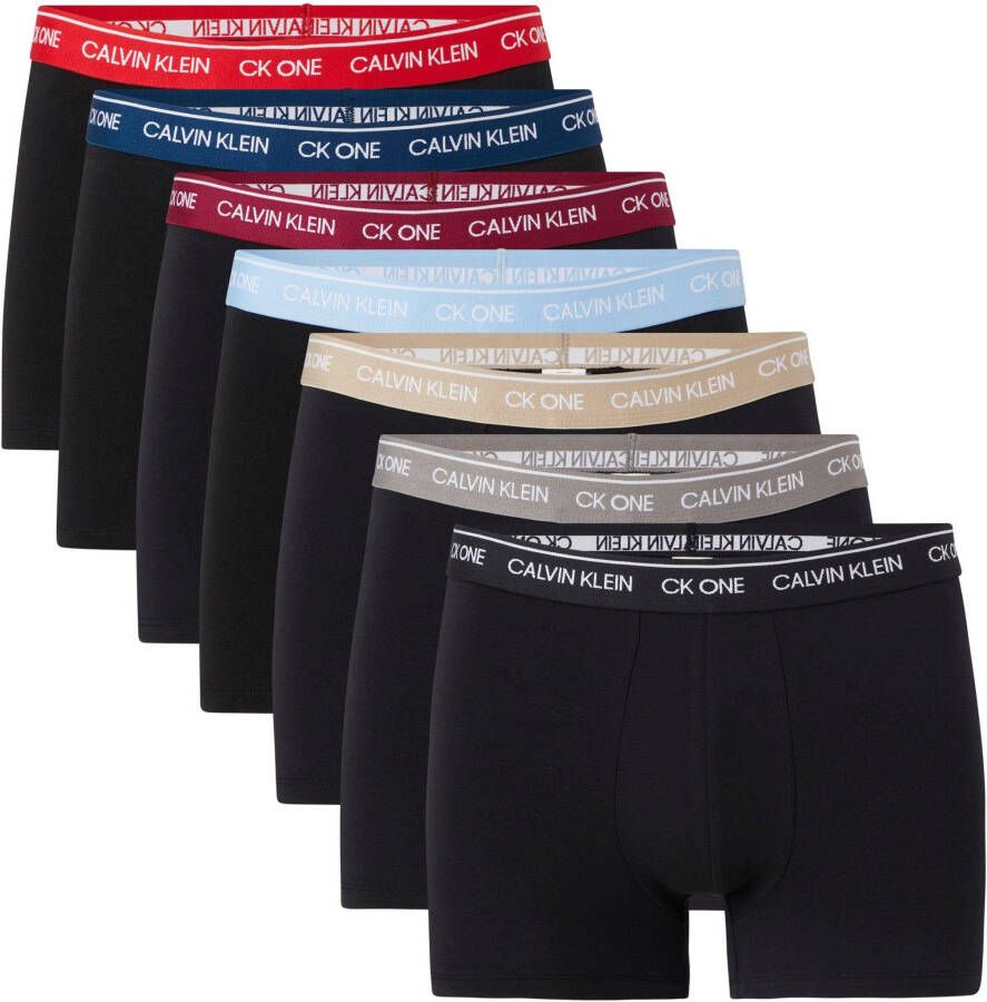 Calvin Klein Underwear Trunk (7 Pack) Boxershorts Kleding black multicolor elastic maat: S beschikbare maaten:XS S