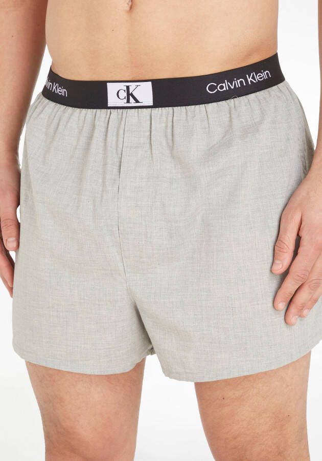 Calvin Klein Underwear Boxershort met logo in band model 'BOXER SLIM' in een set van 3 stuks