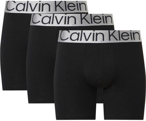 Calvin Klein Boxershort met logoband in stijlvol grijs (3 stuks Set van 3)