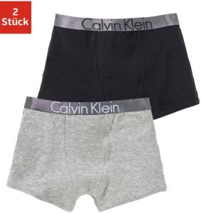 Calvin Klein Boxershort met zilverkleurige band (2 stuks)