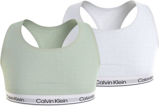 Calvin Klein Bralette 2PK BRALETTE in trendy kleuren (Set van 2)
