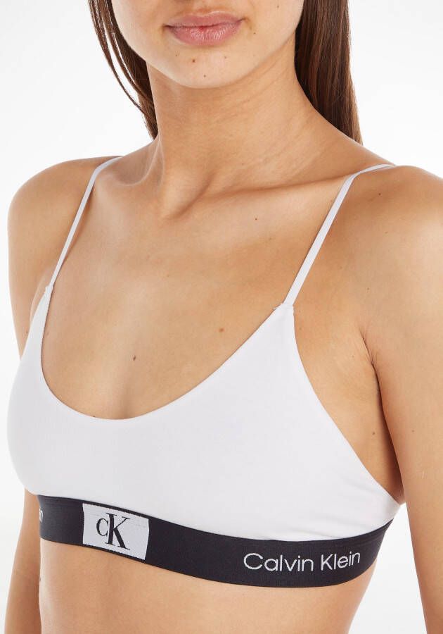 Calvin Klein Bralette-bh UNLINED BRALETTE met klassieke tailleband met ck logo