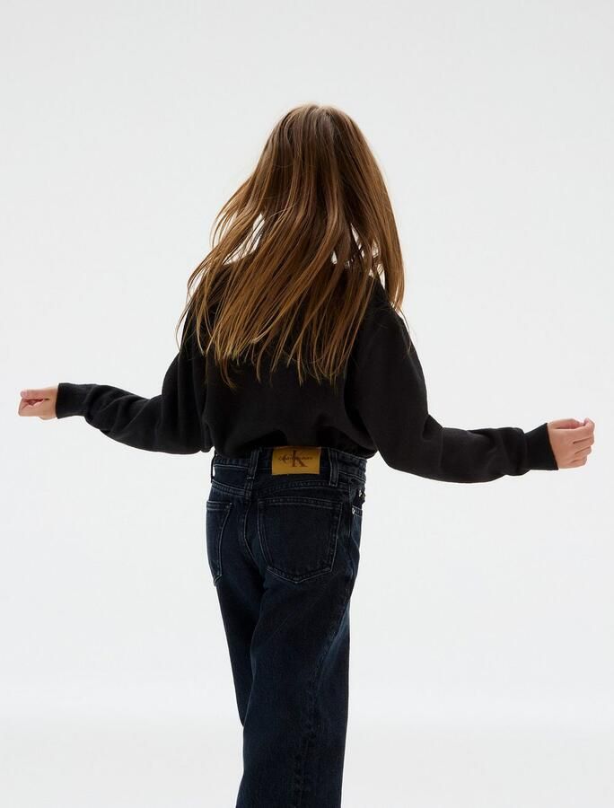 Calvin Klein 5-pocket jeans BARREL SALT&PEPPER GREY voor kinderen tot 16 jaar