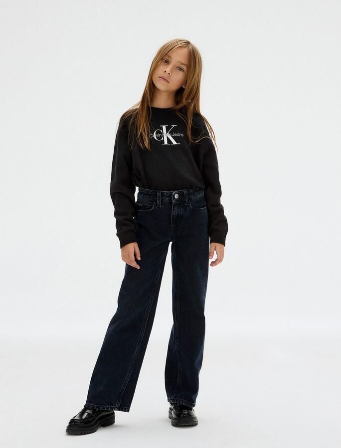 Calvin Klein 5-pocket jeans BARREL SALT&PEPPER GREY voor kinderen tot 16 jaar - Foto 2