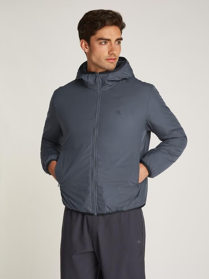 Calvin Klein Allweatherjack HI-NECK JACKET Logoprint capuchon - Foto 5