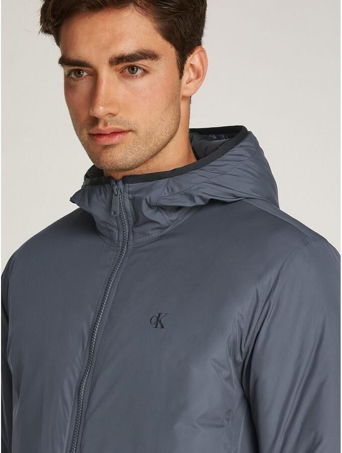 Calvin Klein Allweatherjack HI-NECK JACKET Logoprint capuchon - Foto 2