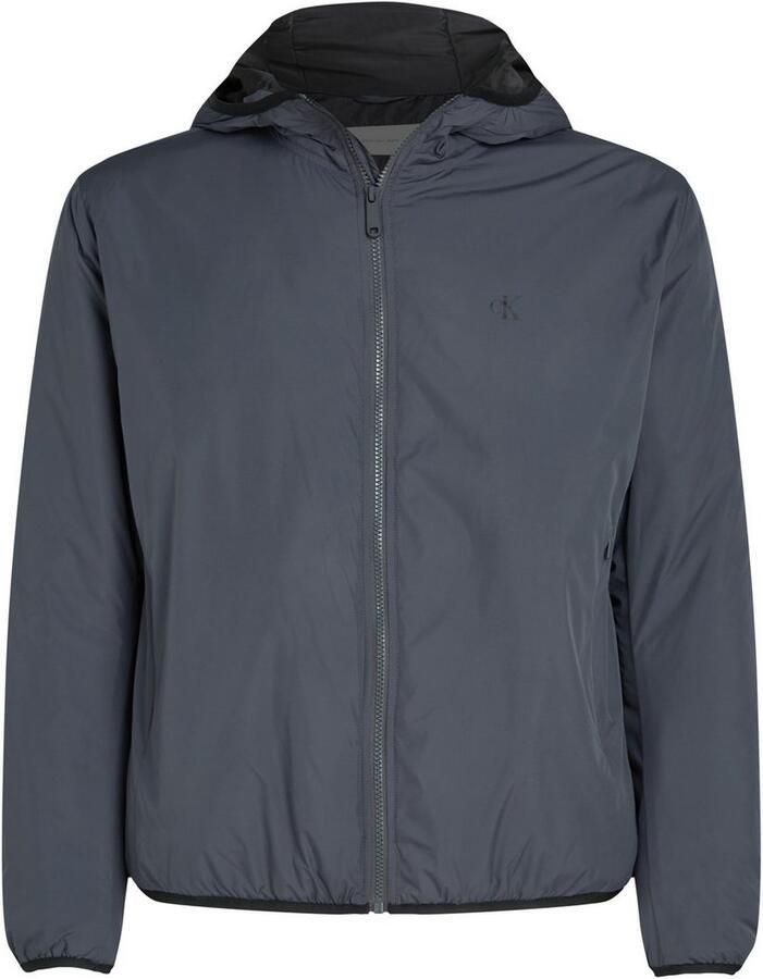 Calvin Klein Allweatherjack HI-NECK JACKET Logoprint capuchon