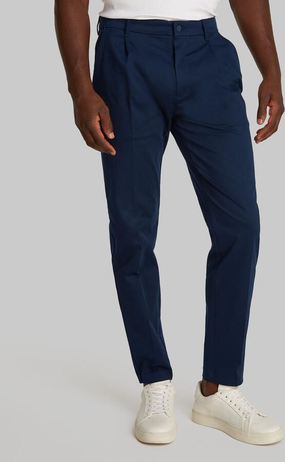 Calvin Klein Bandplooibroek SATEEN STRETCH TAPERED PLEAT - Foto 5