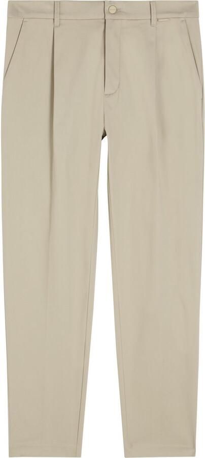 Calvin Klein Bandplooibroek SATEEN STRETCH TAPERED PLEAT - Foto 2
