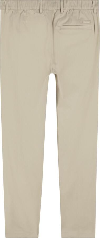 Calvin Klein Bandplooibroek SATEEN STRETCH TAPERED PLEAT