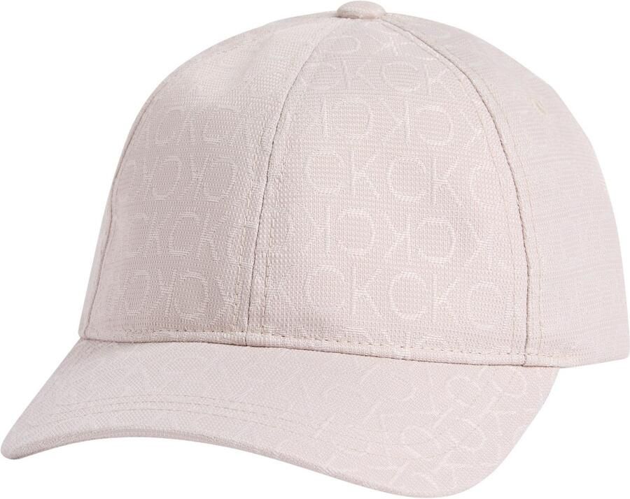 Calvin Klein Baseball pet MONOGRAM JACQUARD CAP Alloverpatroon klemsluiting