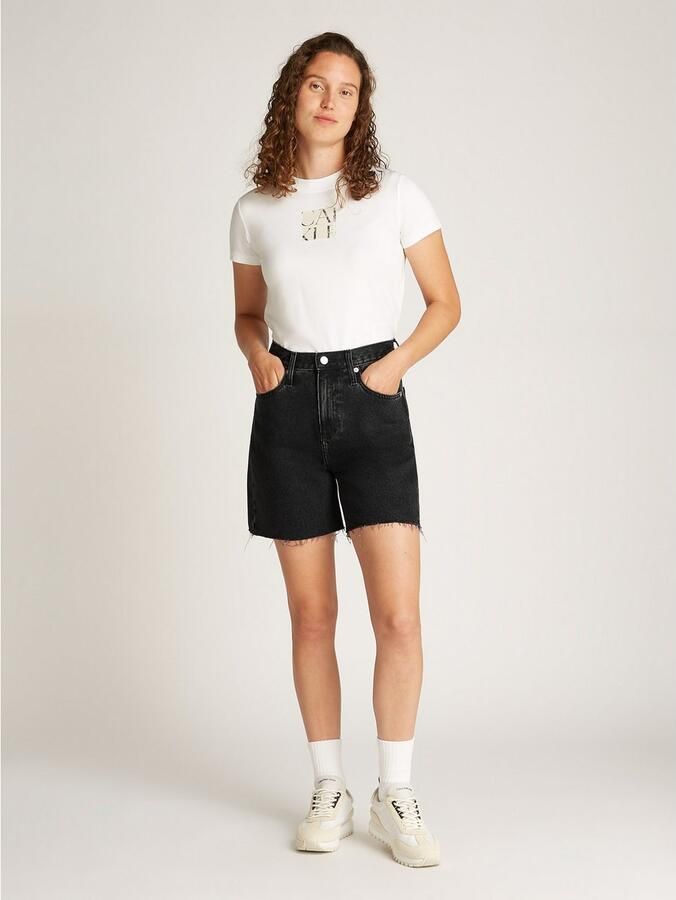 Calvin Klein Bermuda SHORT met franjezoom - Foto 3