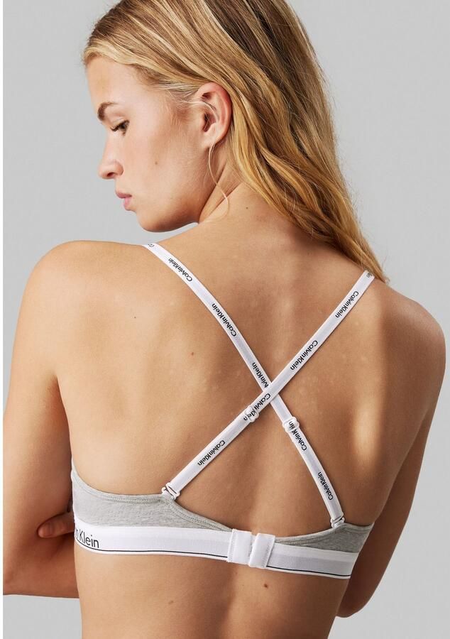 Calvin Klein Beugel-bh LIGHTLY LINED DEMI met logo-opdruk op de band - Foto 6