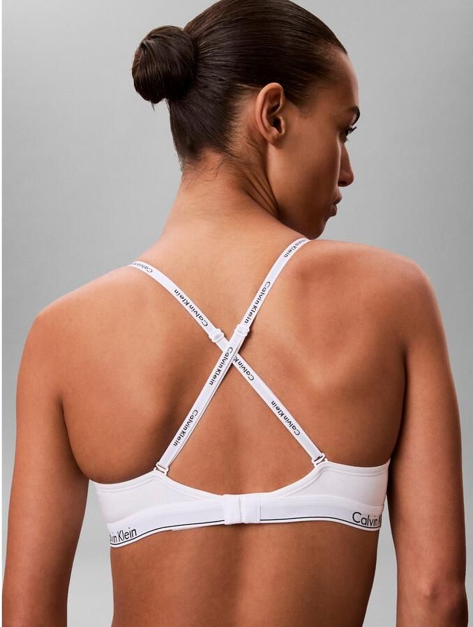 Calvin Klein Underwear Beha met spaghettibandjes met label model 'Demi' - Foto 2