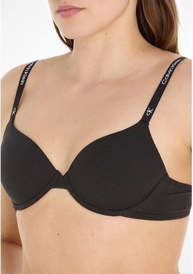 Calvin Klein Beugel-bh LIGHTLY LINED DEMI met logoprint op de bandjes - Foto 4