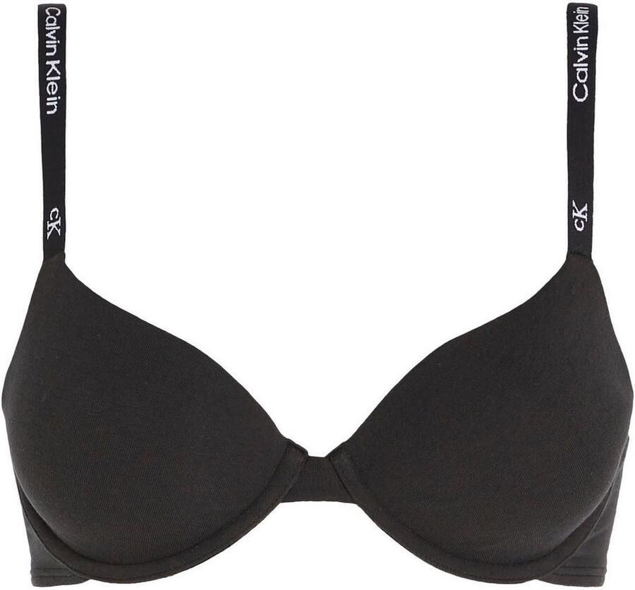 Calvin Klein Beugel-bh LIGHTLY LINED DEMI met logoprint op de bandjes