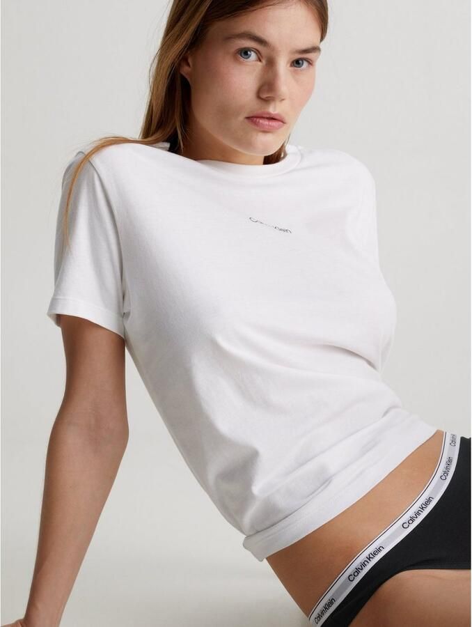 Calvin Klein Zwarte Katoenen Ondergoed Collectie Lente Zomer Black Dames