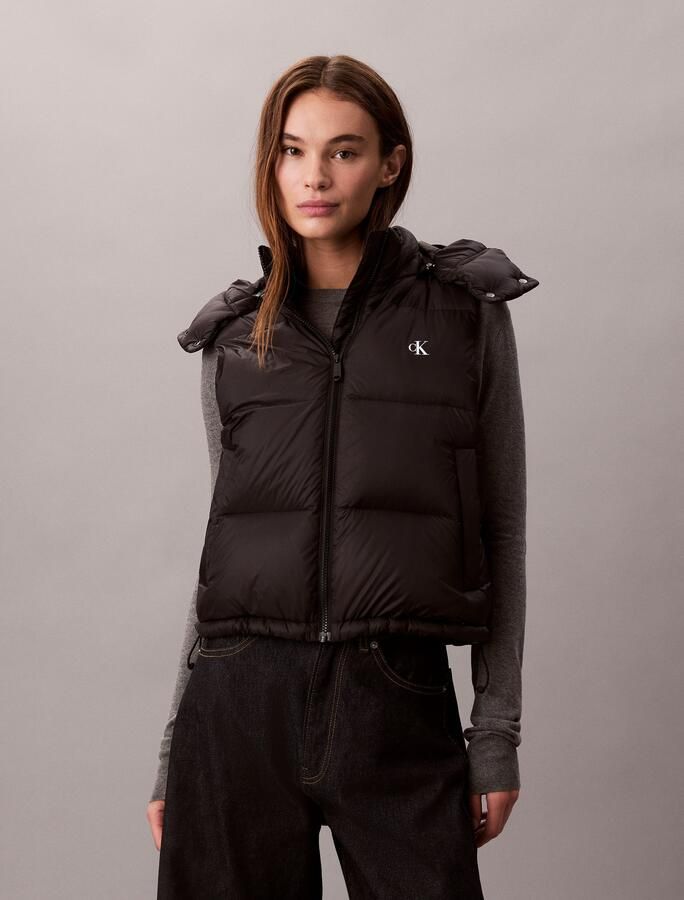 Calvin Klein Bodywarmer ESSENTIAL MIDWEIGHT PUFFER VEST met afneembare capuchon opstaande kraag - Foto 6