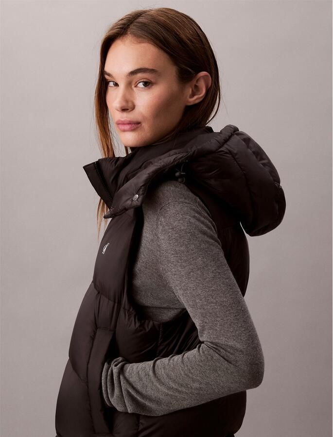 Calvin Klein Bodywarmer ESSENTIAL MIDWEIGHT PUFFER VEST met afneembare capuchon opstaande kraag - Foto 3