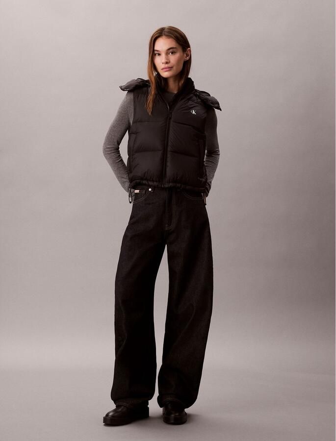 Calvin Klein Bodywarmer ESSENTIAL MIDWEIGHT PUFFER VEST met afneembare capuchon opstaande kraag - Foto 4