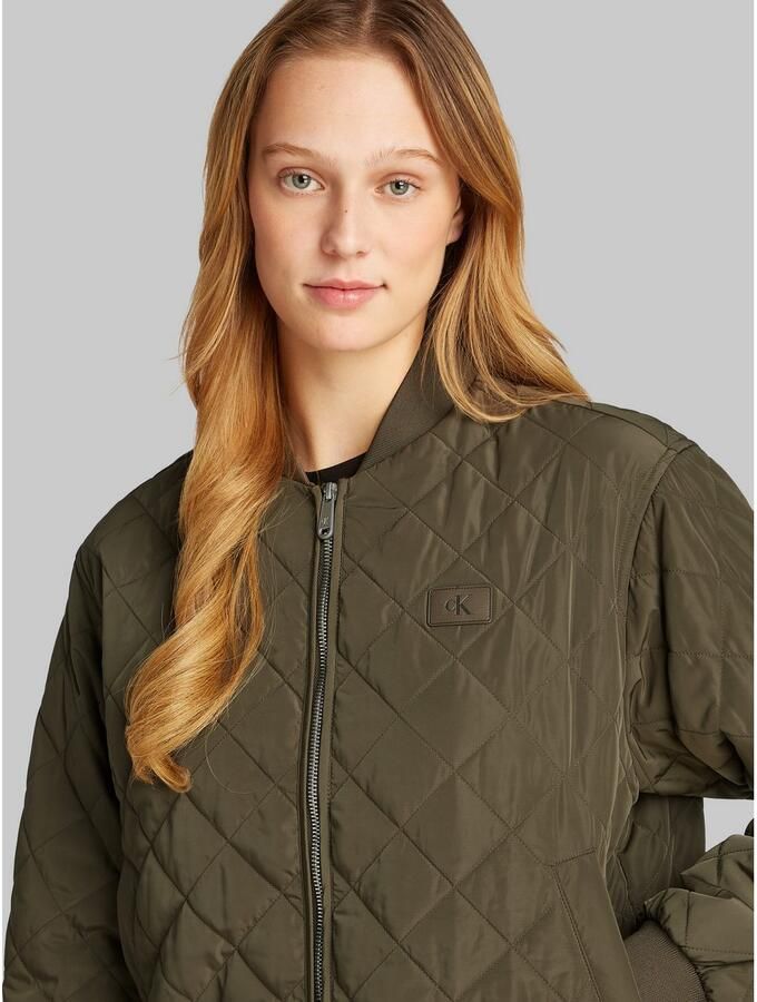 Calvin Klein Bomberjack LW QUILTED JACKET met logoprint met steppatroon - Foto 2