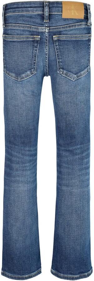 Calvin Klein Bootcut jeans MR FLARE DARK BLUE VISUAL DENIM voor kinderen tot 16 jaar met logopatch - Foto 4