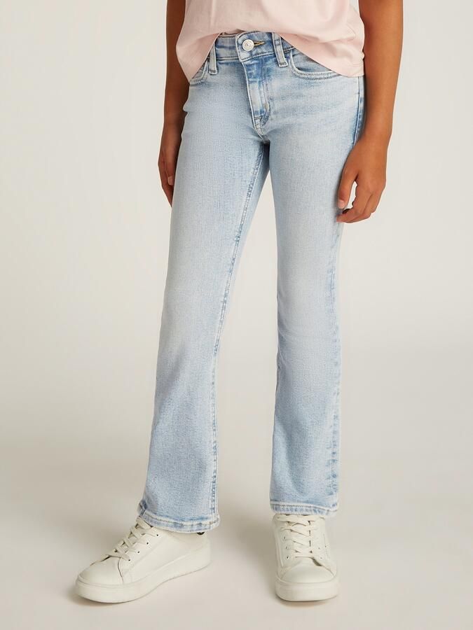 Calvin Klein Bootcut jeans MR FLARE LIGHT BLUE VISUAL DENIM voor kinderen tot 16 jaar met logopatch - Foto 5