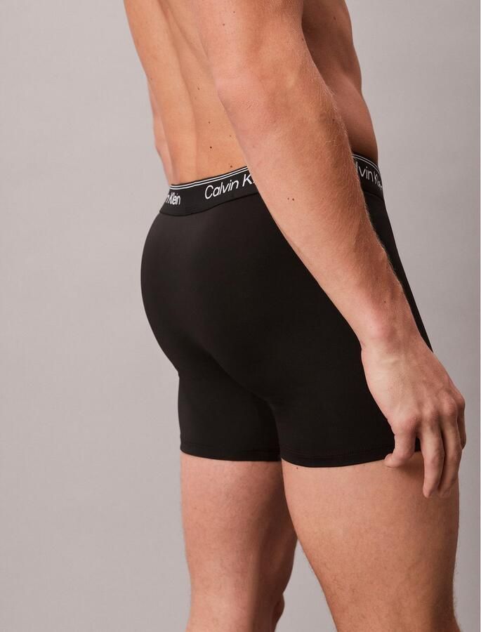 Calvin Klein Boxershort BOXER BRIEF 3PK met langere pijpen & logo-elastische tailleband (Set van 3) - Foto 6