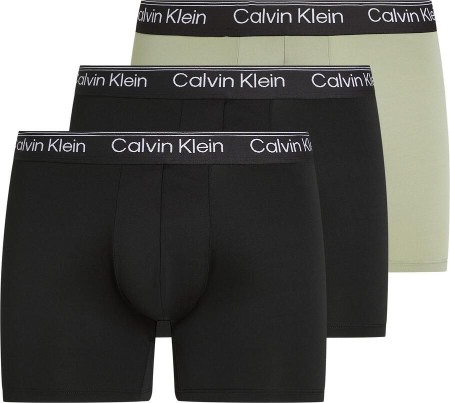 Calvin Klein Boxershort BOXER BRIEF 3PK met langere pijpen & logo-elastische tailleband (Set van 3) - Foto 2